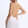 Combinaison Vera en modal à encolure en cœur et dos nu, couleur blanche Combinaison Vera en modal à encolure en cœur et dos nu, couleur blanche
