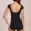 Combishort Nayara en modal, couleur noir Combishort Nayara en modal, couleur noir