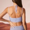 Corset à col bénitier orné Selena en bleu Corset à col bénitier orné Selena en bleu