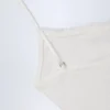 Crop top caraco froncé Livia Pointelle en blanc Crop top caraco froncé Livia Pointelle en blanc