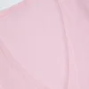 Crop top croisé Lou en pointelle rose pâle Crop top croisé Lou en pointelle rose pâle