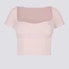 Crop top Soft Active à encolure en cœur, rose ballet Crop top Soft Active à encolure en cœur, rose ballet