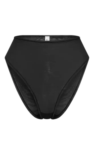 Culotte taille haute en maille douce Intimates, couleur noire
