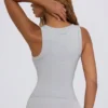 Débardeur à col en V Soft Active, gris chiné Débardeur à col en V Soft Active, gris chiné