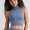 Débardeur à col roulé Soft Active, gris ardoise Débardeur à col roulé Soft Active, gris ardoise