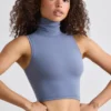 Débardeur à col roulé Soft Active, gris ardoise Débardeur à col roulé Soft Active, gris ardoise