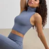Débardeur à col roulé Soft Active, gris ardoise Débardeur à col roulé Soft Active, gris ardoise