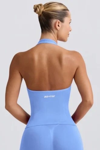 Débardeur Define Luxe à dos nu bleu clair