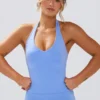 Débardeur Define Luxe à dos nu bleu clair Débardeur Define Luxe à dos nu bleu clair