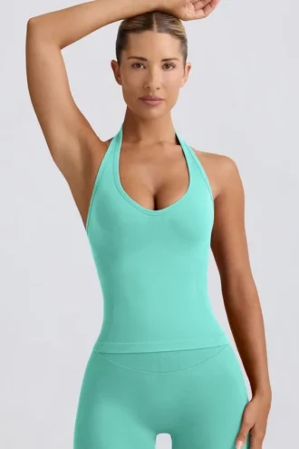 Débardeur à dos nu Define Luxe couleur menthe