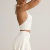 Débardeur à dos nu en modal Kori, blanc Débardeur à dos nu en modal Kori, blanc