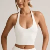 Débardeur à dos nu en modal Kori, blanc Débardeur à dos nu en modal Kori, blanc