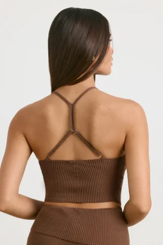 Débardeur en maille épaisse couleur Coco