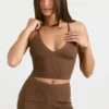 Débardeur en maille épaisse couleur Coco Débardeur en maille épaisse couleur Coco