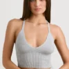 Débardeur en maille épaisse, gris chiné Débardeur en maille épaisse, gris chiné