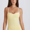 Débardeur Soft Active à dos croisé, couleur Lemon Débardeur Soft Active à dos croisé, couleur Lemon