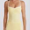 Débardeur Soft Active à dos croisé, couleur Lemon Débardeur Soft Active à dos croisé, couleur Lemon