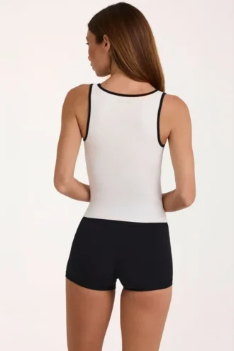 Débardeur Soft Active en marbré ivoire