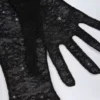 Gants en dentelle Poe, couleur noire Gants en dentelle Poe, couleur noire