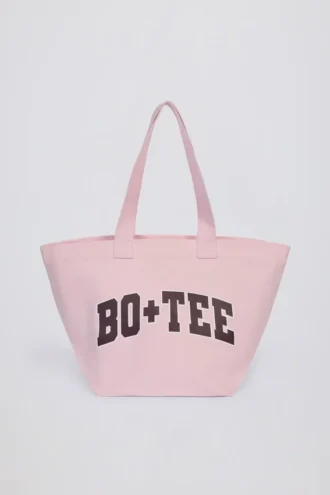 Grand sac fourre-tout rose poudré