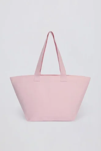 Grand sac fourre-tout rose poudré