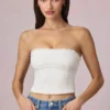 Hania : caraco en modal à broderie anglaise, blanc Hania : caraco en modal à broderie anglaise, blanc
