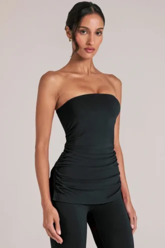 Haut bandeau long Leni en noir