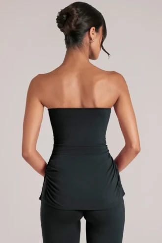 Haut bandeau long Leni en noir