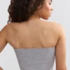 Haut bandeau Soft Active à bordures contrastées, gris chiné Haut bandeau Soft Active à bordures contrastées, gris chiné