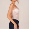 Haut corset bandeau à lacets Zoa en ivoire Haut corset bandeau à lacets Zoa en ivoire