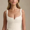 Haut corset à lacets Nami en ivoire Haut corset à lacets Nami en ivoire