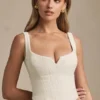 Haut corset à lacets Nami en ivoire Haut corset à lacets Nami en ivoire