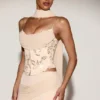 Haut corset à lacets orné Junelle avec foulard doré Haut corset à lacets orné Junelle avec foulard doré