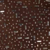 Jupe Thalassa transparente à encolure en V et ornements, couleur cacao foncé