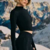 Haut de base sans coutures Super Sculpt en noir Haut de base sans coutures Super Sculpt en noir