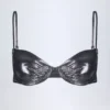 Haut de bikini à armatures Aluna, imprimé argent Haut de bikini à armatures Aluna, imprimé argent