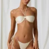 Haut de bikini à armatures et dos nu Tahiti, blanc perle Haut de bikini à armatures et dos nu Tahiti, blanc perle