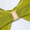 Haut de bikini à armatures froncé et orné de perles Bruny, vert olive Haut de bikini à armatures froncé et orné de perles Bruny, vert olive