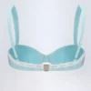 Haut de bikini balconnet à armatures Ravello en broderie anglaise bleu poudré Haut de bikini balconnet à armatures Ravello en broderie anglaise bleu poudré