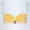 Haut de bikini balconnet à armatures Vallibona en vichy jaune