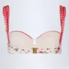 Haut de bikini balconnet à armatures Vallibona, motif floral rouge Haut de bikini balconnet à armatures Vallibona, motif floral rouge
