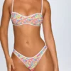 Haut de bikini bandeau Pasyon à imprimé multicolore vif Haut de bikini bandeau Pasyon à imprimé multicolore vif