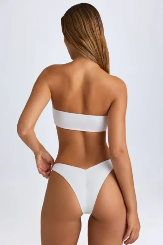 Haut de bikini bandeau Rio en blanc