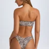 Haut de bikini bandeau Rio à imprimé léopard Haut de bikini bandeau Rio à imprimé léopard