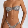 Haut de bikini bandeau Rio à imprimé léopard Haut de bikini bandeau Rio à imprimé léopard