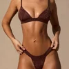 Haut de bikini bralette Sable en marron espresso Haut de bikini bralette Sable en marron espresso