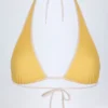 Haut de bikini dos nu Morella en vichy jaune Haut de bikini dos nu Morella en vichy jaune