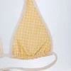 Haut de bikini dos nu Morella en vichy jaune Haut de bikini dos nu Morella en vichy jaune
