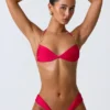 Bas de bikini Pensacola Cheeky en rose framboise