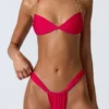 Bas de bikini Pensacola Cheeky en rose framboise